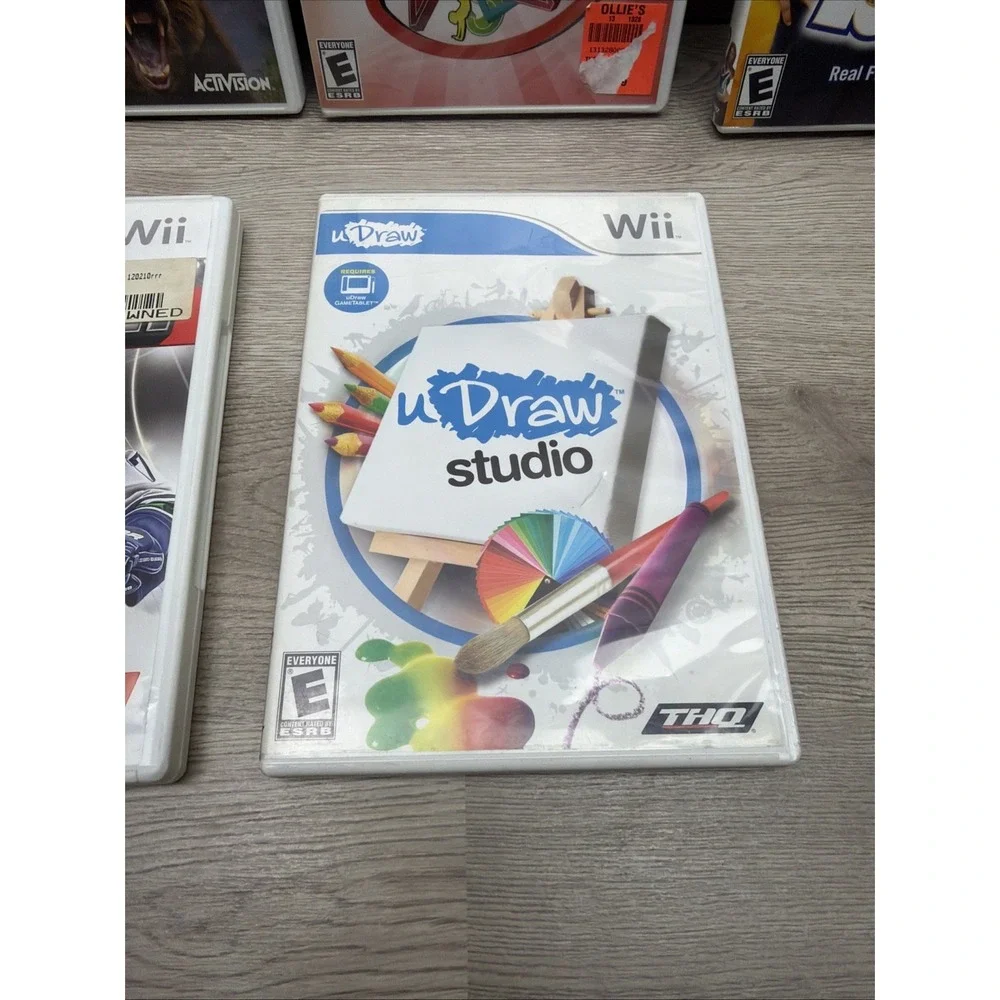 Nintendo Wii Game Lot Of 7. Bakugan, Cabela's Big Game, Think Smart, uDraw, NHL